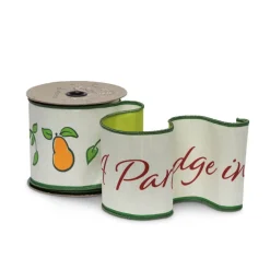 A Partridge in a Pear Tree Ribbon, 4" X 10YD