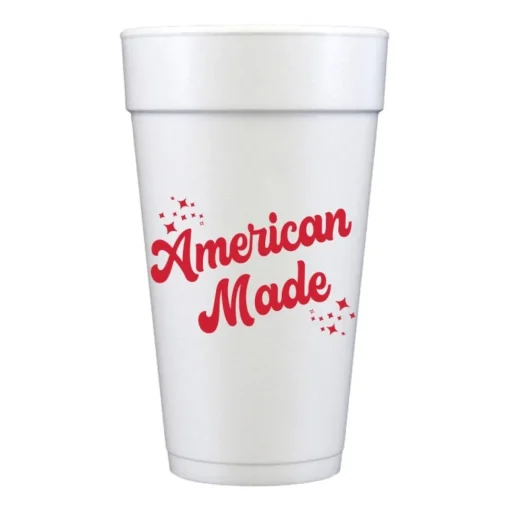 American Made Foam Cups