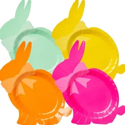 Appetizer Die Cut Bunny Plate, Hoppy Easter