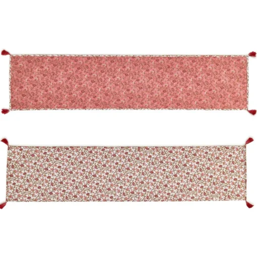 Autumn Blush Quilted Double-Sided Table Runner