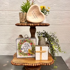 Beaded Tiered Tray