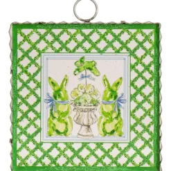 Beck’s Boxwood Bunnies Mini Gallery Art
