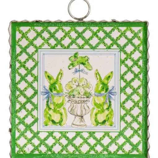Beck’s Boxwood Bunnies Mini Gallery Art
