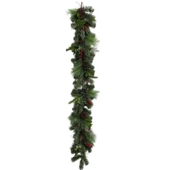 Berry Pinecone Pine Garland, 6'