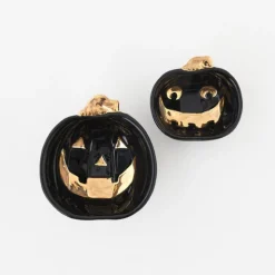Black and Gold Pumpkin Bowl