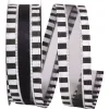 Black and White Beetlejuice Ribbon, 1.5"X 25YD