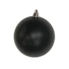 Black Matte Ball Ornament, 6"