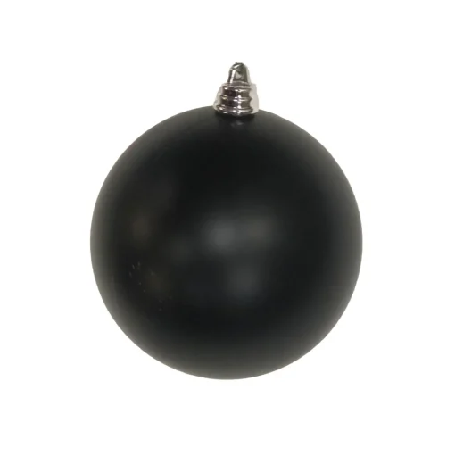 Black Matte Ball Ornament, 6"