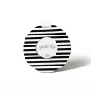 Black Medium Stripe Round Frame by Happy Everything!