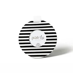 Black Medium Stripe Round Frame by Happy Everything!