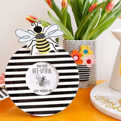 Black Medium Stripe Round Frame by Happy Everything!