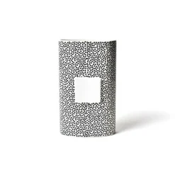Black Small Dot Big Oval Vase by Happy Everything!