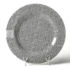 Black Small Dot Big Round Entertaining Platter by Happy Everything!