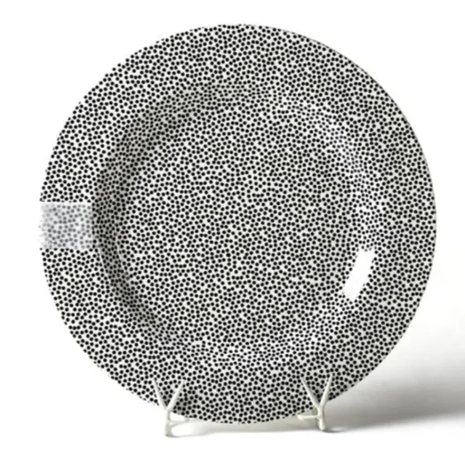 Black Small Dot Big Round Entertaining Platter by Happy Everything!