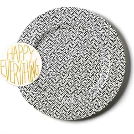 Black Small Dot Big Round Entertaining Platter by Happy Everything!