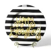 Black Stripe Big Platter by Happy Everything!