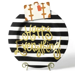 Black Stripe Big Platter by Happy Everything!