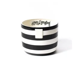 Black Stripe Mini Bowl by Happy Everything!
