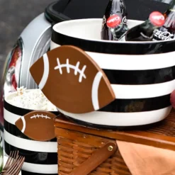 Black Stripe Mini Bowl by Happy Everything!