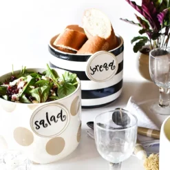 Black Stripe Mini Bowl by Happy Everything!