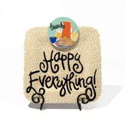 Black Swirl Mini Plate Stand by Happy Everything!