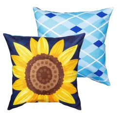 Bless Our Home Sunflower Pillow