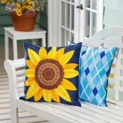 Bless Our Home Sunflower Pillow