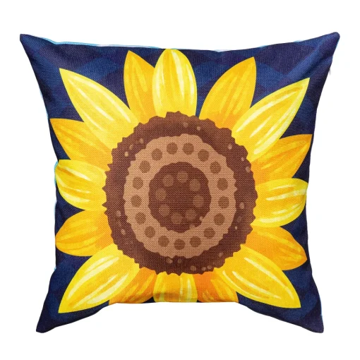 Bless Our Home Sunflower Pillow