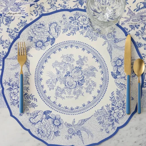 Blue Asiatic Pheasants Placemat Set