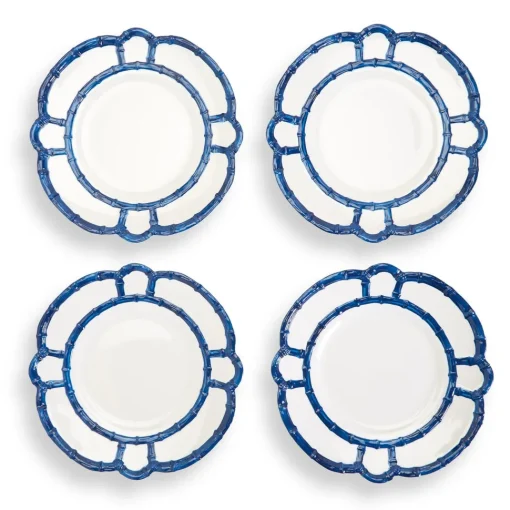Blue Bamboo Touch Dinner Plate Set