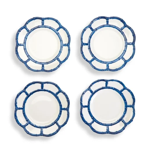 Blue Bamboo Touch Salad Plate Set