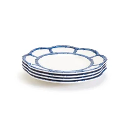 Blue Bamboo Touch Salad Plate Set
