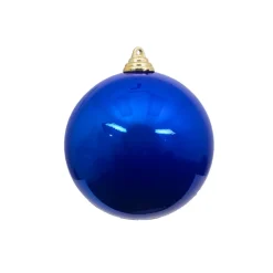 Blue Candy Apple Ball Ornament, 6"