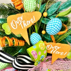 Blue Gingham Egg Pick