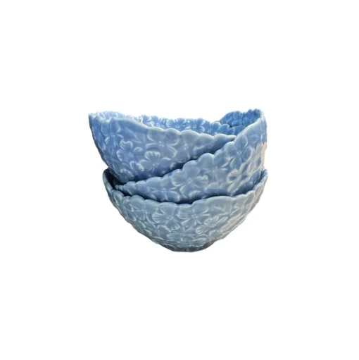 Blue Hydrangea Tidbit Bowl Set