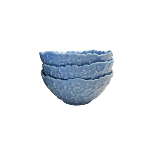 Blue Hydrangea Tidbit Bowl Set