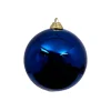 Blue Shiny Ball Ornament, 8"