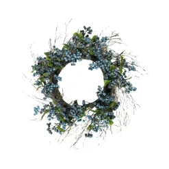 Blueberry Wreath, 24"