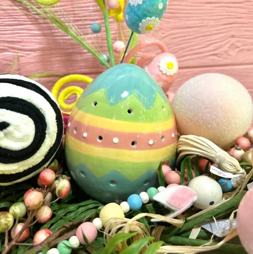 Blush Flocked Eggs