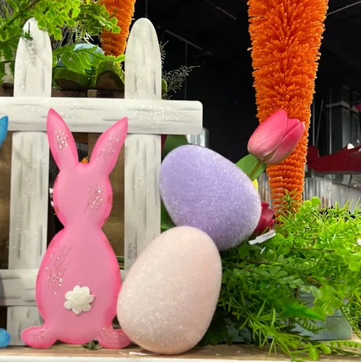 Blush Flocked Eggs