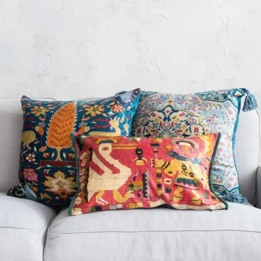 Bohemian Vintage Carpet Pattern Pillow