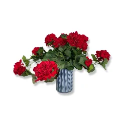 Bold Red Geranium Spray