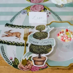 Boxwood Bunny Egg Placemat Set