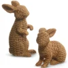 Brown Basketweave Rabbits