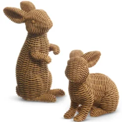 Brown Basketweave Rabbits