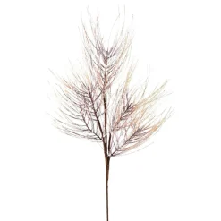 Brown Glitter Iced Pine Spray