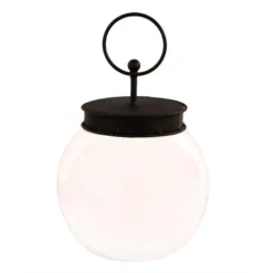 Bubble Jar with Black Lid by the Round Top Collection