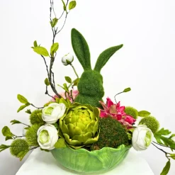 Cabbage Bowl Bunny Arrangement