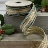Celadon Pearl Trim Ribbon, 1.5” X 5YD