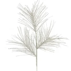 Champaged Glittered Long Needle Pine Spray